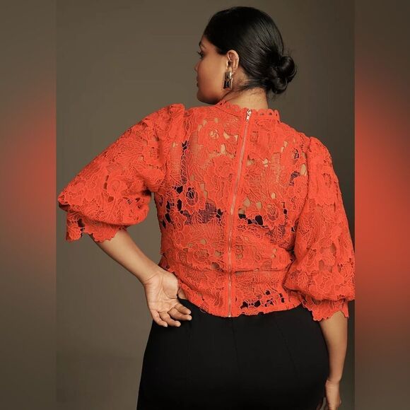 Anthropologie Sarah Hann Lace Blouse NWT - Picture 5 of 14